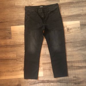 34x30 slim straight faded black Express jeans